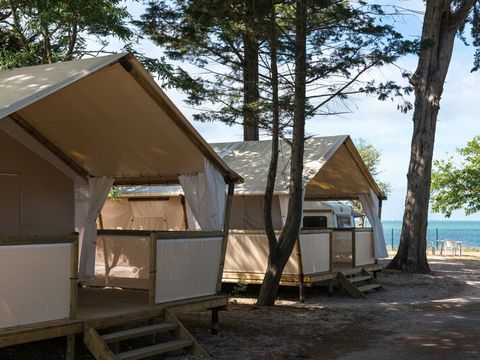 TENTE TOILE ET BOIS 4 personnes - Lodge Premium  2ch.4 Arrivée Dimanche