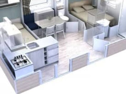 MOBILHOME 4 personnes - Ambre 2 chambres