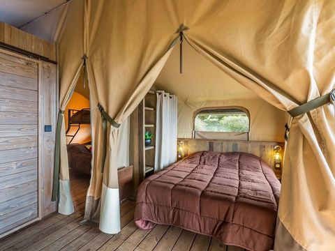 CANVAS AND WOOD TENT 5 people - Lodge on stilts Comfort River View