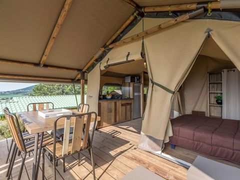 TENTE TOILE ET BOIS 5 personnes - Lodge sur pilotis Confort River View