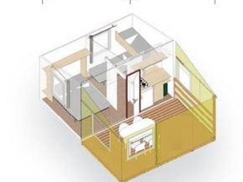 MOBILE HOME 4 people - Tit'home Toilé, without sanitary facilities