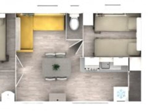 MOBILE HOME 6 people - PREMIUM 2 bedrooms