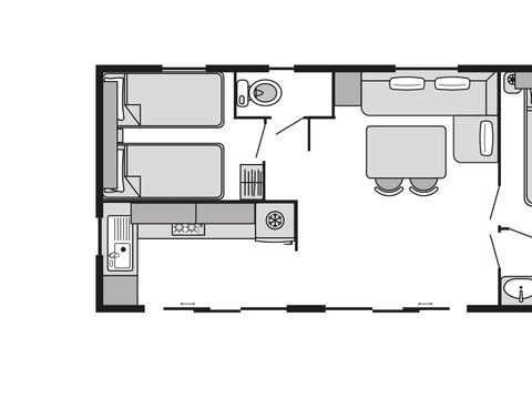 MOBILHOME 4 personnes - Riviera STANDARD