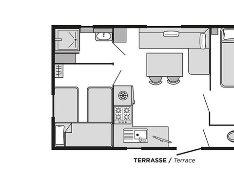 MOBILHOME 5 personnes - Florès CLASSIC