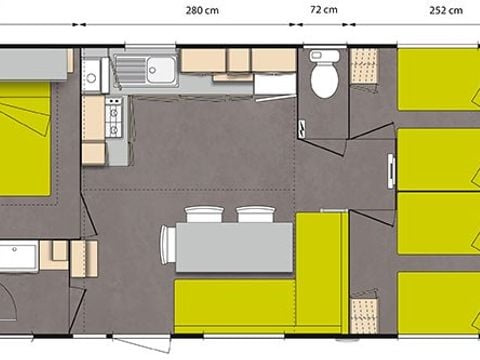 MOBILE HOME 6 people - COMFORT AREA