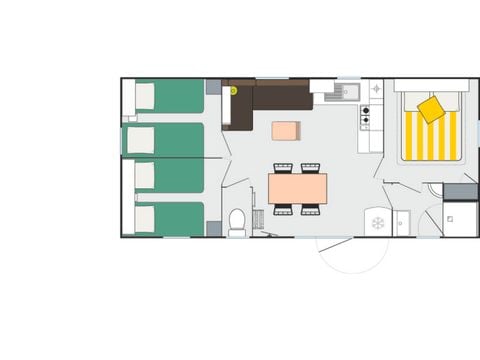 MOBILHOME 6 personnes - Mobil home Ciela Privilège - 3 chambres - barbecue