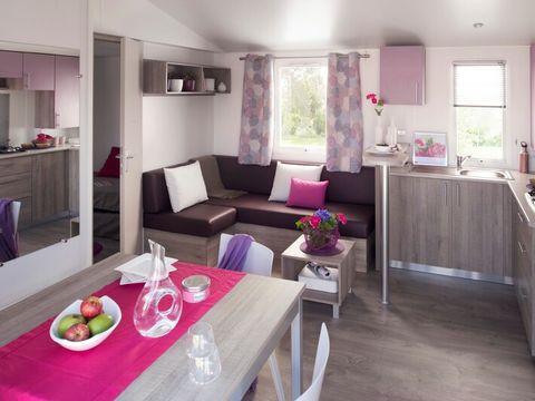 MOBILHOME 6 personnes - Standard 32m² (3 chambres) + TV + Terrasse Couverte - Arrivée Dimanche