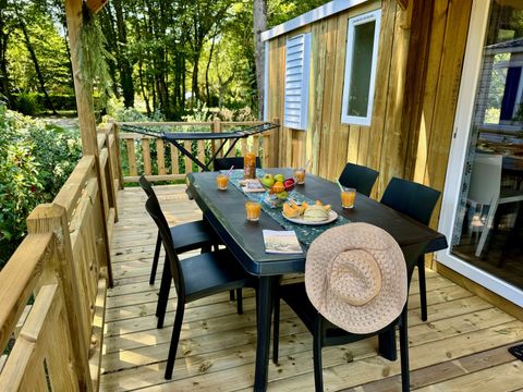 MOBILHOME 7 personnes - Cottage Bergerac 3 chambres 6/7 pers.