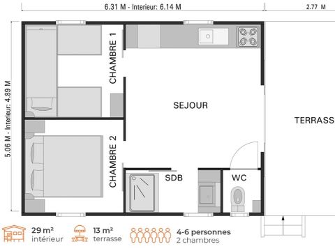 CHALET 7 personnes - Cabane Family 5/7 personnes