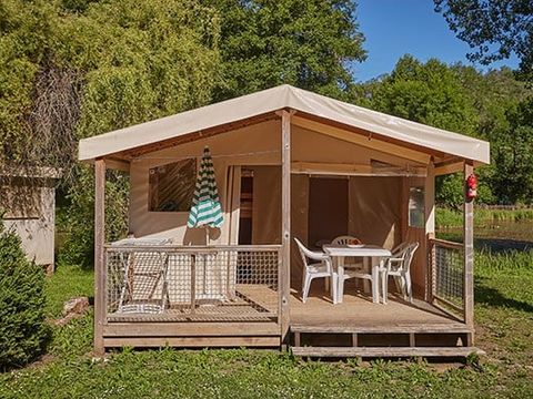 TENTE TOILE ET BOIS 5 personnes - Tente Eco Lodge | 2 Ch. | 4/5 Pers. | Sans SDB