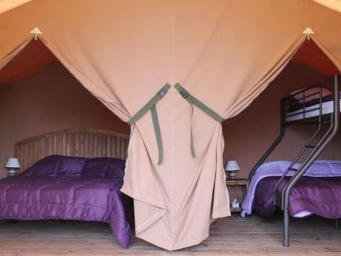 CANVAS AND WOOD TENT 5 people - VICTORIA LODGE - without sanitary facilities 20 sqm