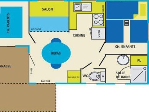 MOBILHOME 5 personnes - Gamme classique