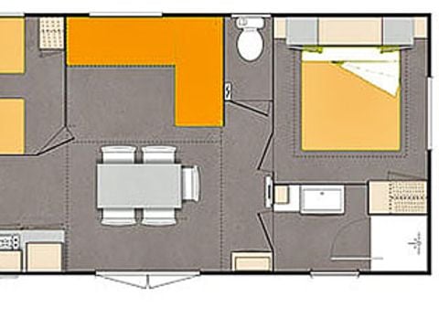 MOBILHOME 5 personnes - 2 chambres ESPACE