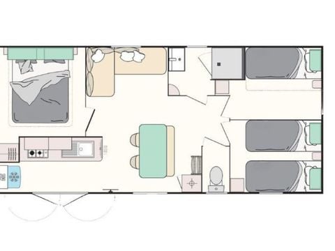 MOBILHOME 8 personnes - Loisir+ 3 chambres 30m²