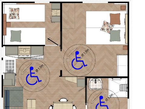 MOBILHOME 4 personnes - COTTAGE PMR