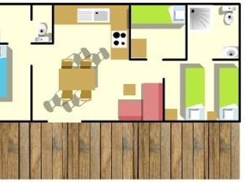 MOBILE HOME 6 people - PREMIUM COTTAGE