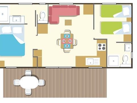 MOBILE HOME 4 people - Premium Cottage