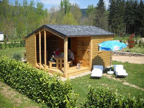 CANVAS BUNGALOW 4 people - Châtaigner hut without sanitary facilities