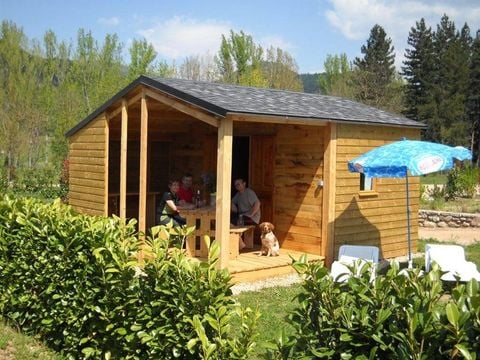 CANVAS BUNGALOW 4 people - Châtaigner hut without sanitary facilities