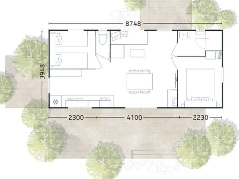 MOBILE HOME 5 people - Privilège Vue Dune - 33 m² - 2 bedrooms