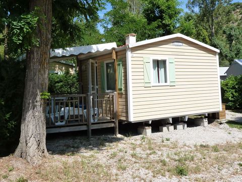 MOBILE HOME 2 people - Comfort 18m² (1 bedroom) + semi-covered terrace