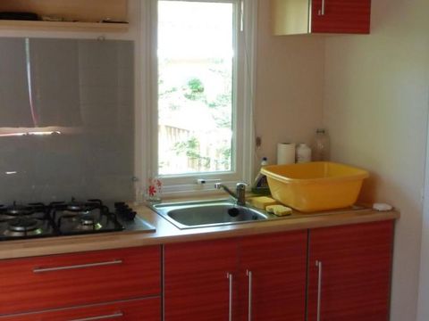MOBILE HOME 2 people - Comfort 18m² (1 bedroom) + semi-covered terrace