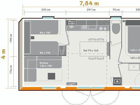 MOBILE HOME 4 people - Mobile-home Confort+ 2bed 4p