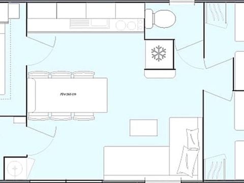 MOBILHOME 6 personnes - Mobil-home Premium 3ch 6p