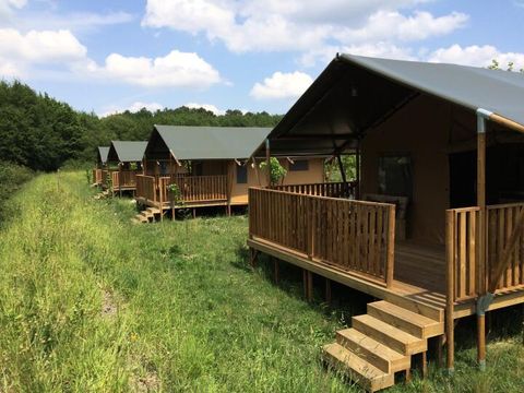 TENTE TOILE ET BOIS 4 personnes - Tente Safari Confort 3 pièces 4 personnes