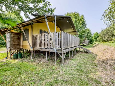 TENTE TOILE ET BOIS 4 personnes - Tente Safari Confort 3 pièces 4 personnes