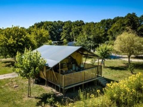 TENTE TOILE ET BOIS 4 personnes - Tente Safari Confort 3 pièces 4 personnes