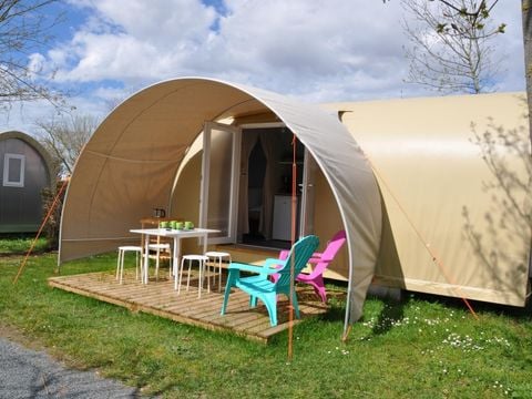 CANVAS AND WOOD TENT 4 people - Coco Sweet 16 m² (2 bedrooms - sleeps 4) WITHOUT TV