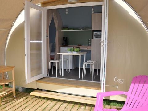 CANVAS AND WOOD TENT 4 people - Coco Sweet 16 m² (2 bedrooms - sleeps 4) WITHOUT TV