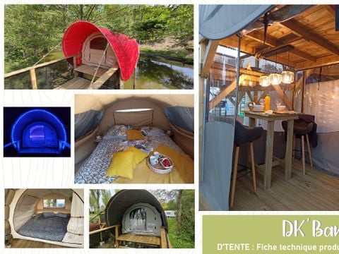 UNUSUAL ACCOMMODATION 2 people - NEW // D'Tente DKbane 12m² INSOLITE - 1 bedroom + terrace (no sanitary facilities)