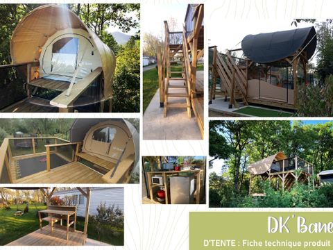 UNUSUAL ACCOMMODATION 2 people - NEW // D'Tente DKbane 12m² INSOLITE - 1 bedroom + terrace (no sanitary facilities)