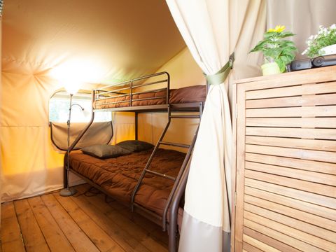 TENTE TOILE ET BOIS 5 personnes - SAFARI LODGE  sans sanitaires