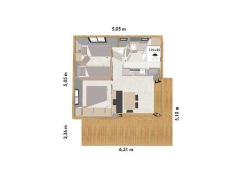 CHALET 4 people - Cottage Premium 2 Bedrooms 4 People