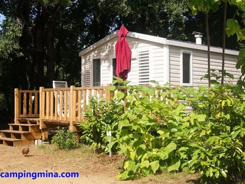 MOBILE HOME 2 people - Eco+terrace on the pond side