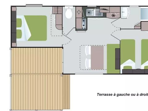 MOBILE HOME 6 people - Comfort 3 Rooms 6 Persons Côté Camping