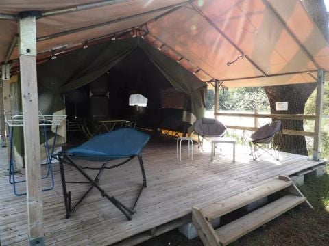 CANVAS AND WOOD TENT 5 people - Freeflower 5 persons Without sanitary facilities