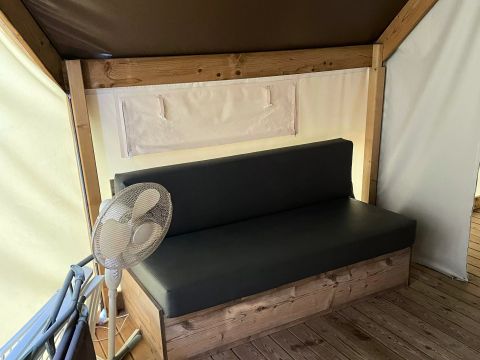 CANVAS AND WOOD TENT 5 people - Eco Lodge Tent 3 Rooms 5 People Without Sanitary Facilities