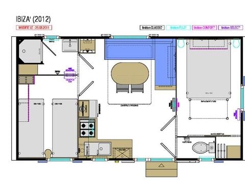 MOBILE HOME 4 people - COMFORT+ 27m