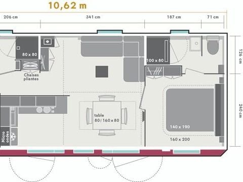 MOBILE HOME 6 people - COMFORT+ 35M