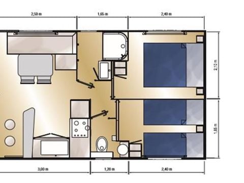 MOBILHOME 4 personnes - SUNELIA PRESTIGE "VUE INFINIE"