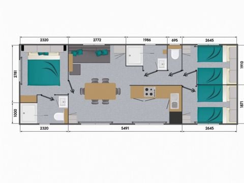 MOBILHOME 6 personnes - SUNELIA PRESTIGE ALIZES