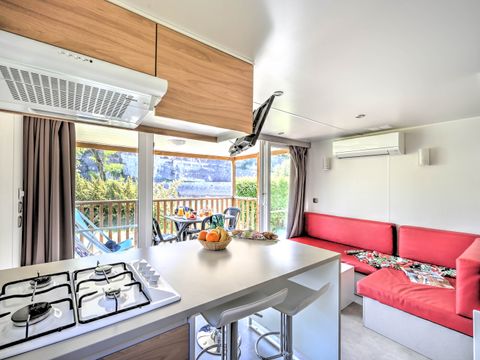 MOBILE HOME 4 people - Premium 27 m² 2 bedrooms bed 160 + TV + air conditioning + river view