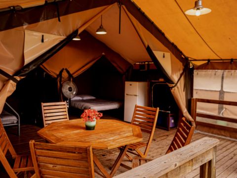 CANVAS AND WOOD TENT 5 people - Tent Lodge Victoria 2ch 5pers