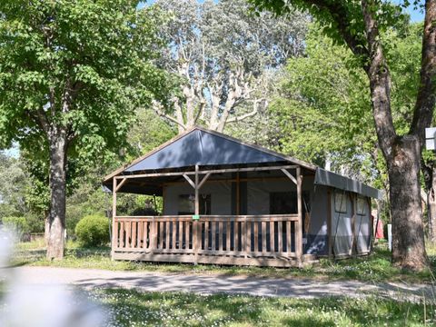 CANVAS AND WOOD TENT 4 people - Coconut Safari Tent