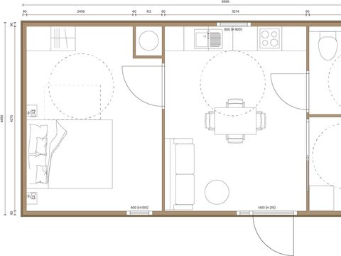 MOBILE HOME 4 people - MOBIWOOD 40 PMR - 2 Bedrooms