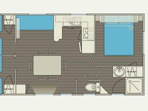 MOBILE HOME 6 people - MH3 GRAND CHARMEUR 32 sqm